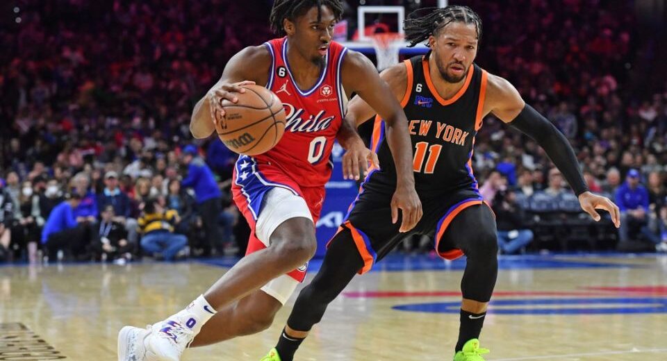 76ers vs knicks match player stats
